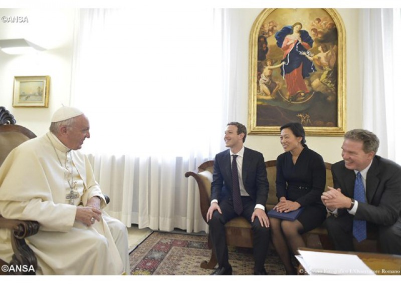 Đức Giáo Hoàng Phanxicô gặp người sáng lập Facebook