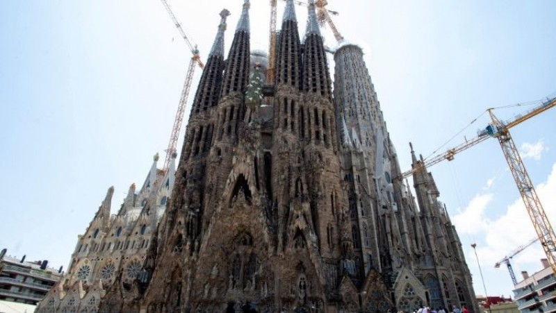Đền thờ Sagrada Familia (Thánh Gia) ở thành phố Barcelona của Tây Ban Nha  (ANSA)