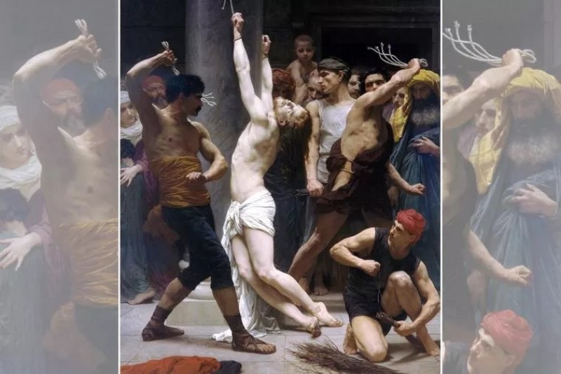 William-Adolphe Bouguereau, “The Flagellation of Our Lord Jesus Christ,” 1880 (ảnh: Public Domain)