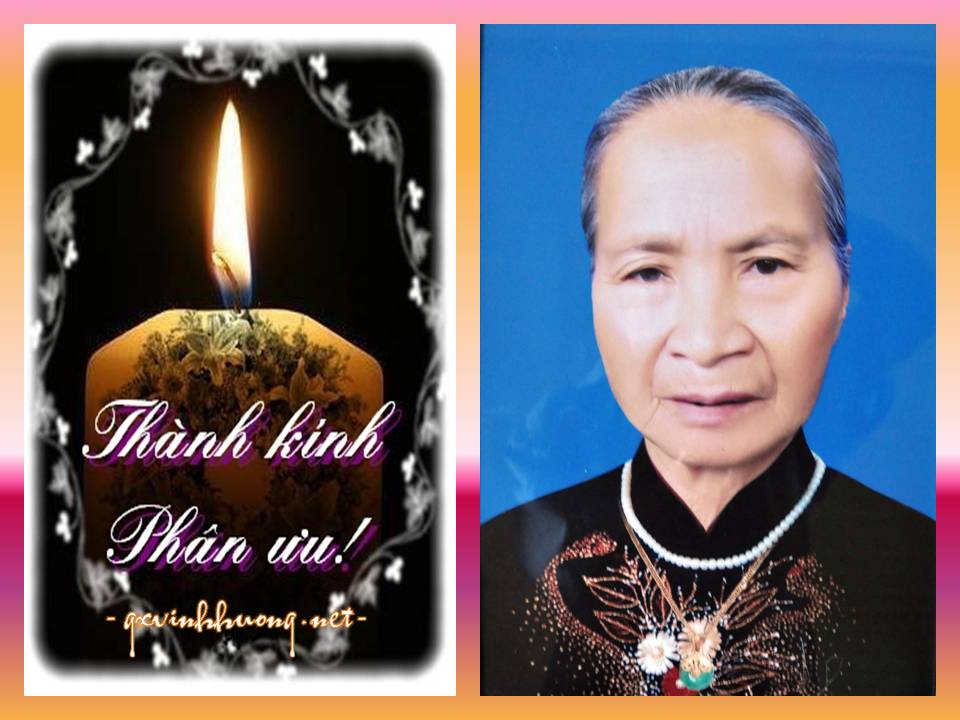 Cáo Phó - Bà Maria Phan Thị Nhị