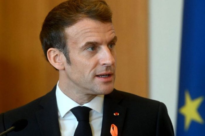 Tổng thống Emmanuel Macron, ngày 25 tháng 11 năm 2021. DENIS LOVROVIC / AFP