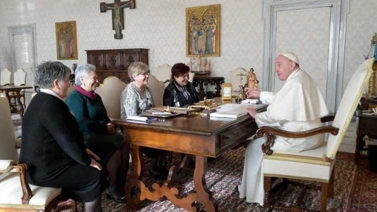 Các đại diện của Hội đồng Thế giới về Tu hội đời  (Vatican Media)