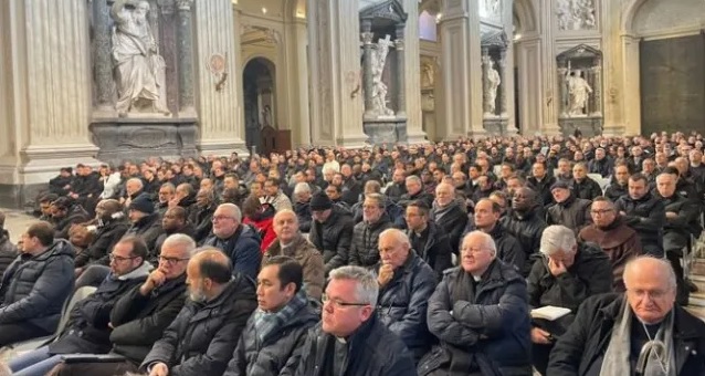 Sáng thứ bảy 13 tháng 1, Đức Phanxicô gặp các linh mục giáo phận Rôma nhà thờ Thánh Gioan Lateran | Truyền thông Vatican