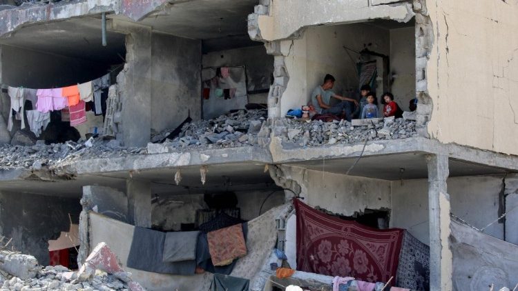 Một ngôi nhà ở Rafah, nam Gaza bị không kích bởi Israel (22/5/2024)  (AFP or licensors)
