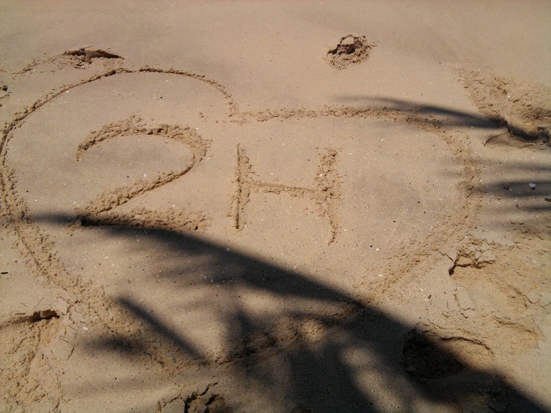 Viết chữ trên cát