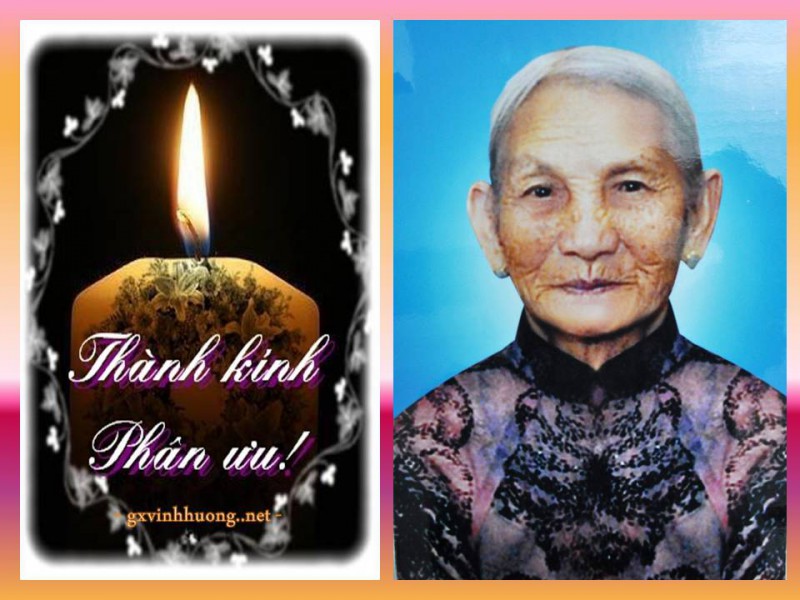 Cáo phó: Bà cố Anna Nguyễn Thị Thành (Bà Khánh)