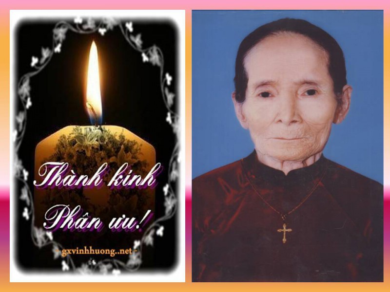 Cáo phó: Bà Anna Nguyễn Thị Lân (Bà Thiện)