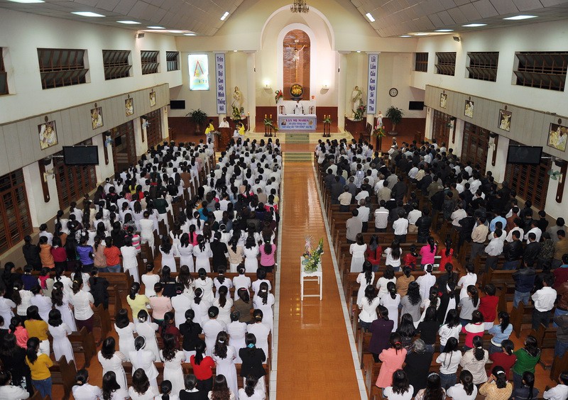 Hình ảnh lễ bổn mạng Hội hiền mẫu Vinh Hương