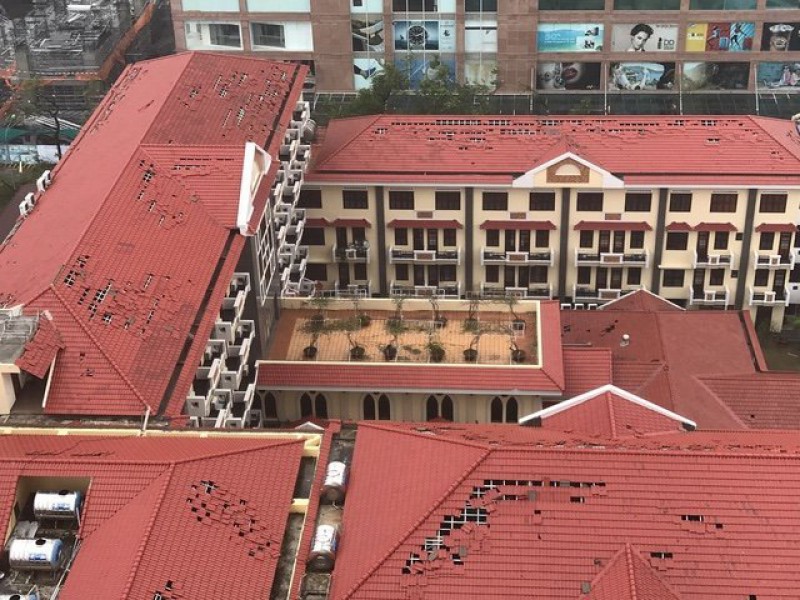 Tòa Giám Mục Nha Trang: những hình ảnh sau cơn bão