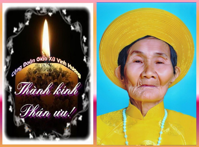 Bà cố Maria Nguyễn Thị Thuận (Bà Quy) đã  an nghỉ trong Chúa