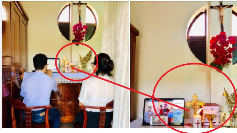 1001 chuyện bên lề Thánh Lễ trực tuyến