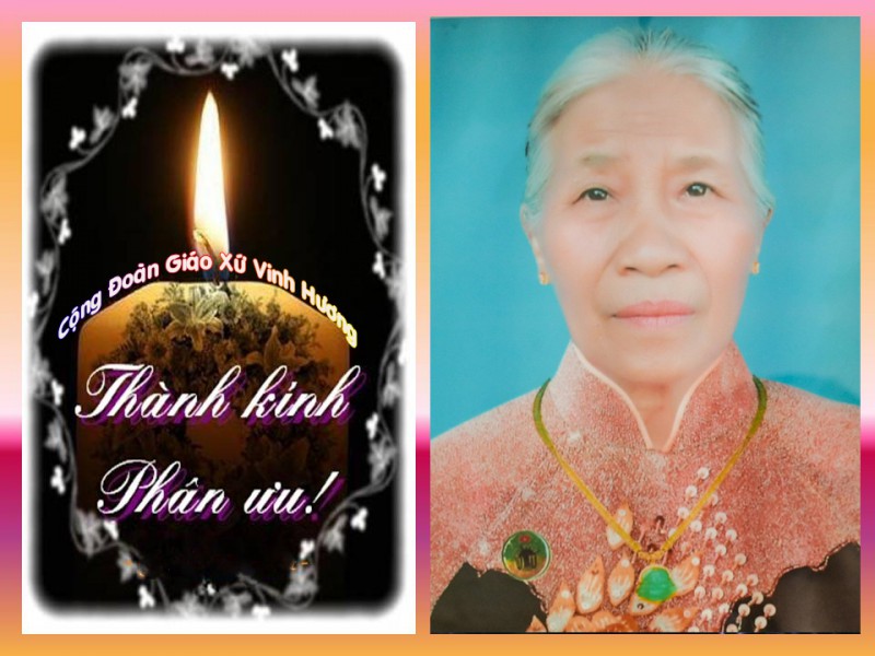 Bà cố Anna Phan Thị Quyền (Bà Thiệu) đã an nghỉ trong Chúa