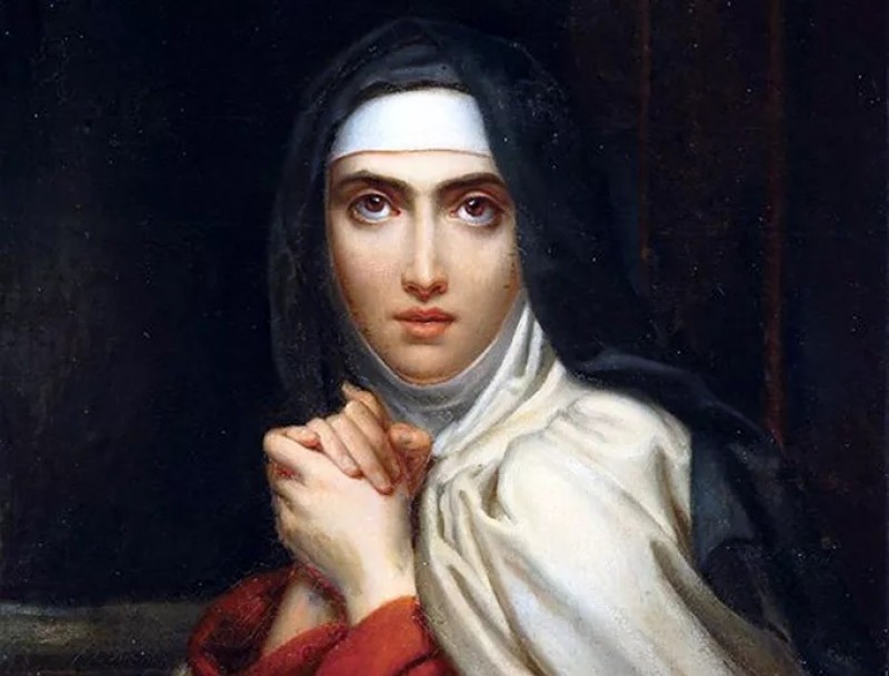 François Gérard, “Teresa of Ávila” (ảnh một phần), năm 1827