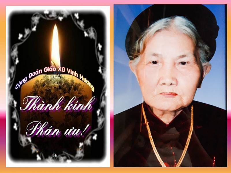 CÁO PHÓ: Bà cố Anna Chu Thị Thay (Bà cố Thành)