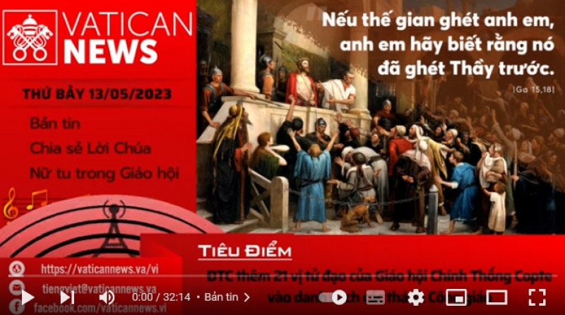 Radio thứ Bảy 13/05/2023 - Vatican News Tiếng Việt
