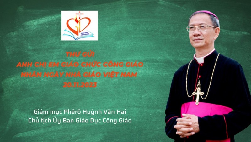 Thư gửi anh chị em giáo chức Công giáo nhân ngày Nhà giáo Việt Nam 20.11.2023