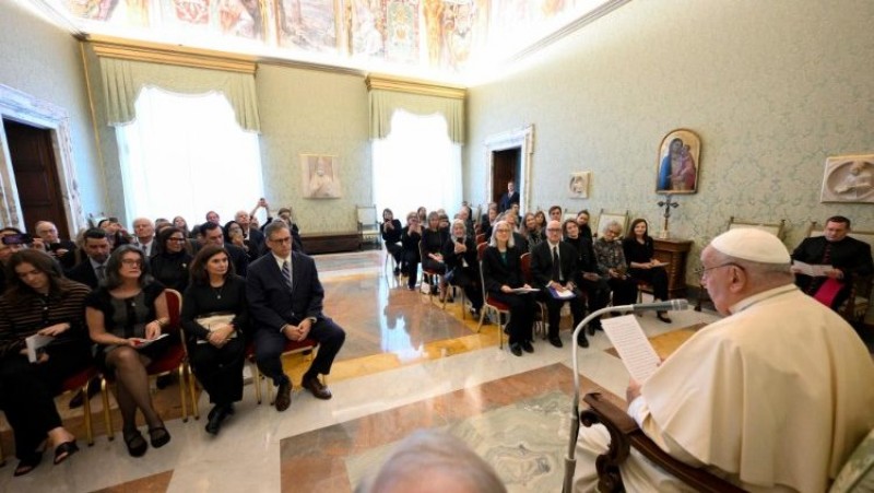 ĐTC Phanxicô tiếp phái đoàn Mạng lưới Từ thiện Công giáo  (VATICAN MEDIA Divisione Foto)