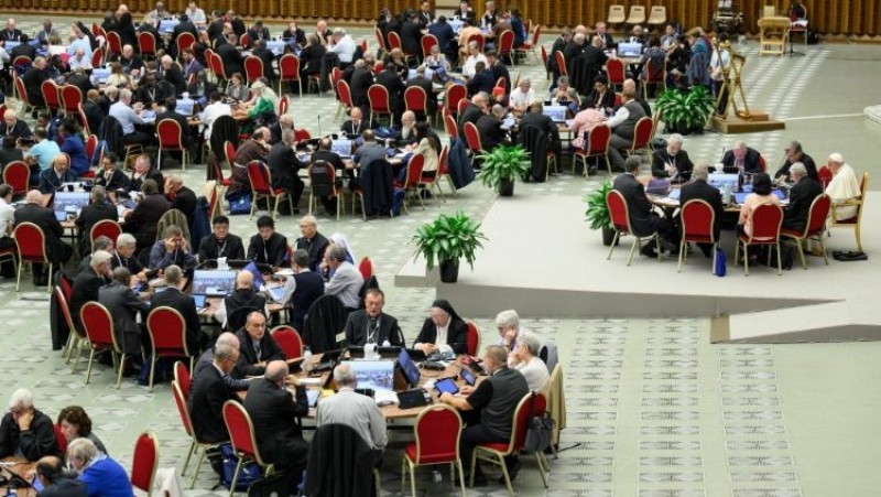 Một buổi họp của Đại hội Thượng Hội đồng Giám Mục thứ 16  (VATICAN MEDIA Divisione Foto)