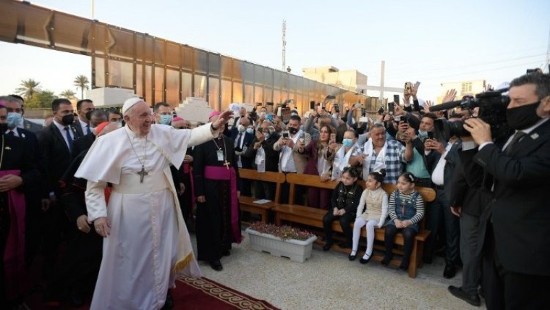 Đức Thánh Cha Phanxicô trong chuyến viếng thăm Iraq (tháng 3/2021)  (Vatican Media)