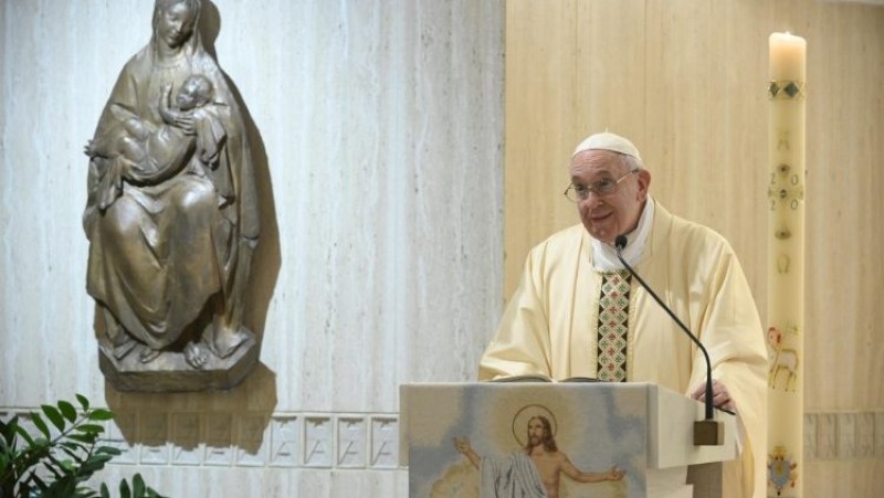 Đức Thánh Cha Phanxicô cử hành Thánh lễ tại Nhà nguyện Thánh Marta  (Vatican Media)
