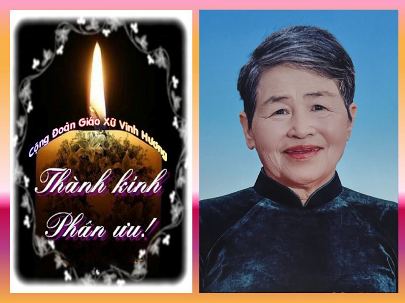 CÁO PHÓ: Bà Anna Lê Thị Hoàng