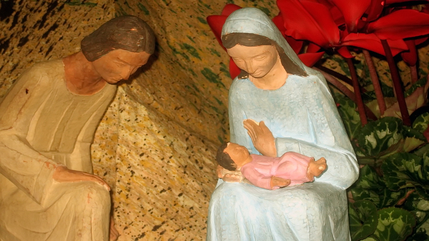 Hang đá Giáng Sinh bằng sôcôla