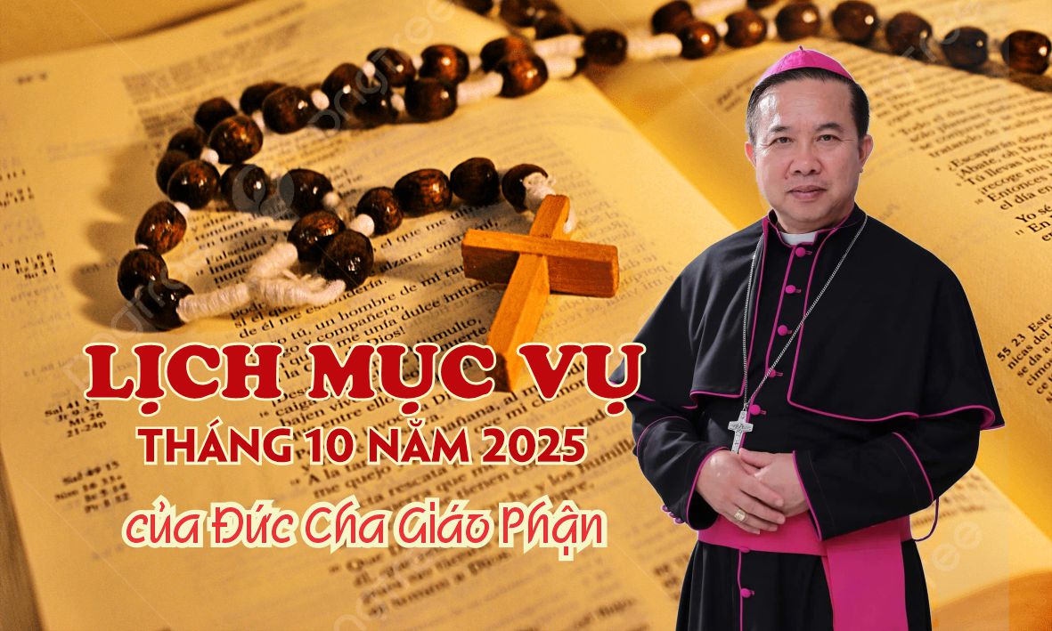 Lịch mục vụ tháng 10.2025 của Đức Giám Mục
