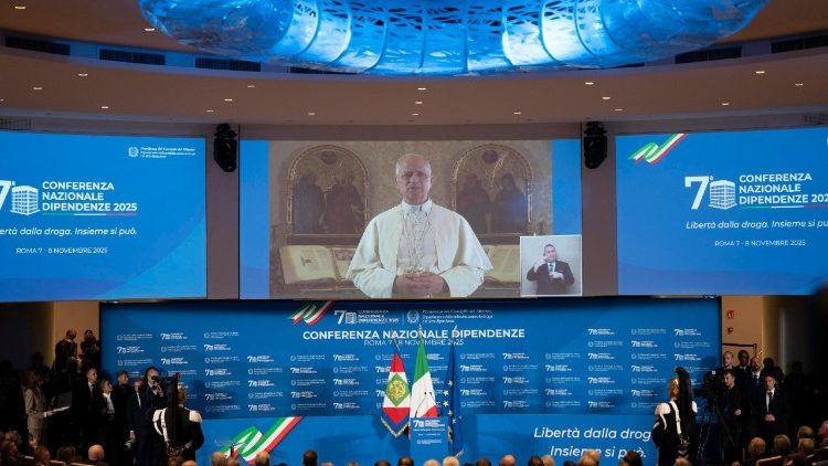 Đức Thánh Cha Lêô XIV gửi sứ điệp video đến Hội nghị Quốc gia về các chứng nghiện do chính phủ Ý tổ chức tại Roma, ngày 07.11.2025