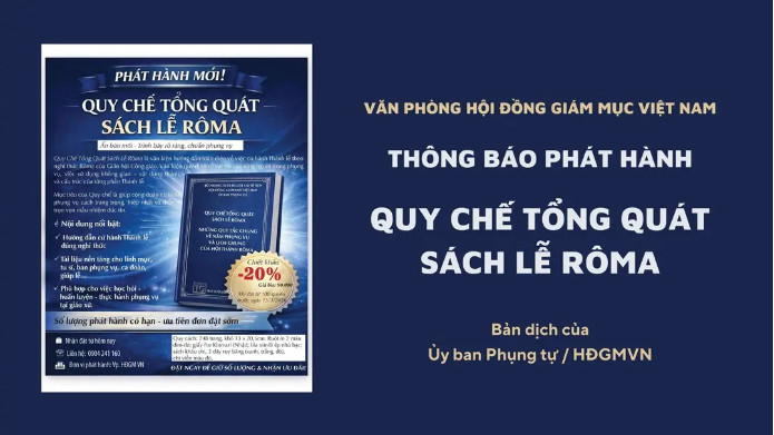 Văn phòng HĐGM Thông báo phát hành: Quy chế tổng quát sách lễ Rôma
