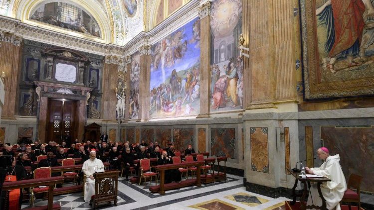 Tuần Tĩnh tâm Mùa Chay của Đức Thánh Cha Lêô XIV và các thành viên Giáo triều Roma