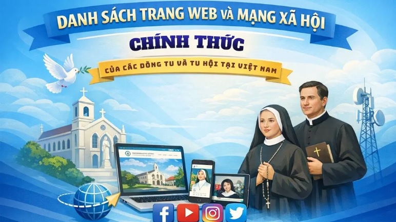 Danh sách trang web và mạng xã hội chính thức của các dòng tu và tu hội tại Việt Nam
