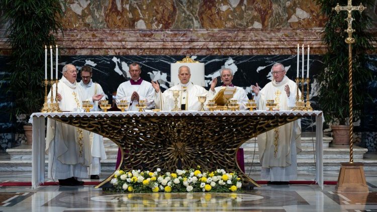 ĐTC Lêô XIV chủ sự Thánh lễ khai mạc Công nghị Hồng y tại Vatican, ngày 26.06.2026