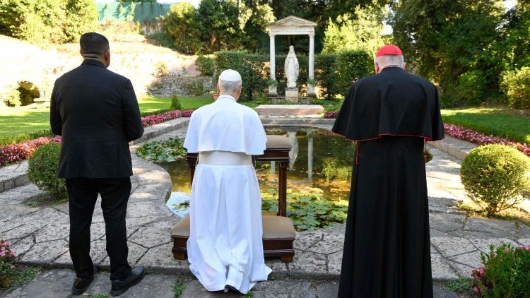 Vườn Đức Mẹ, thuộc Borgo Laudato si’ tại Castel Gandolfo.