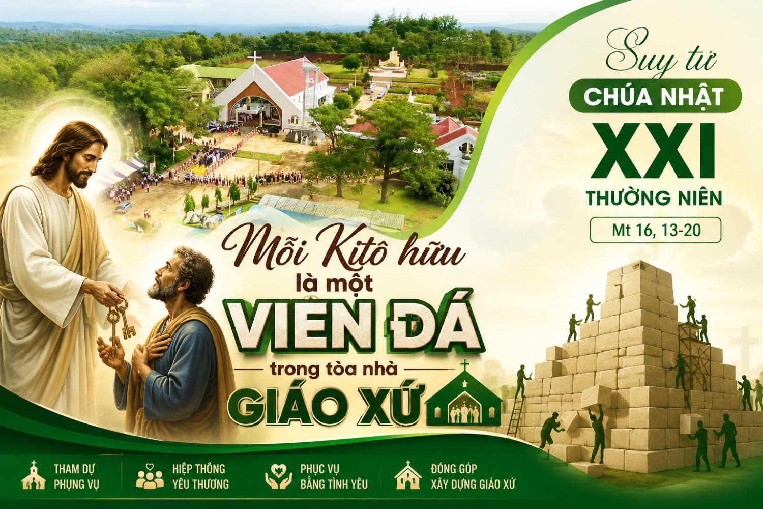 Mỗi Kitô hữu là một viên đá trong tòa nhà giáo xứ