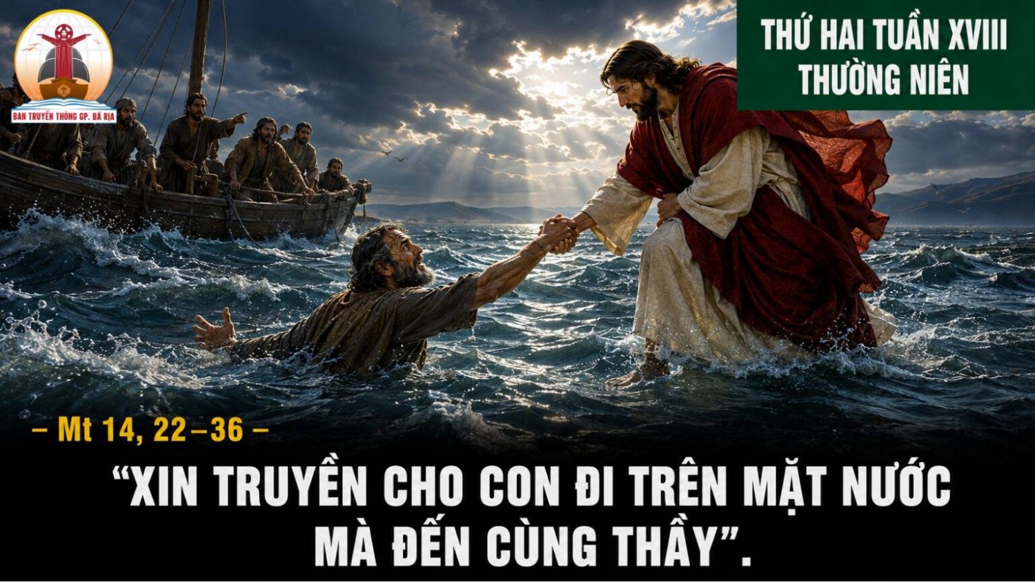 03.08.2025 – Thứ Hai Tuần XVIII Thường Niên