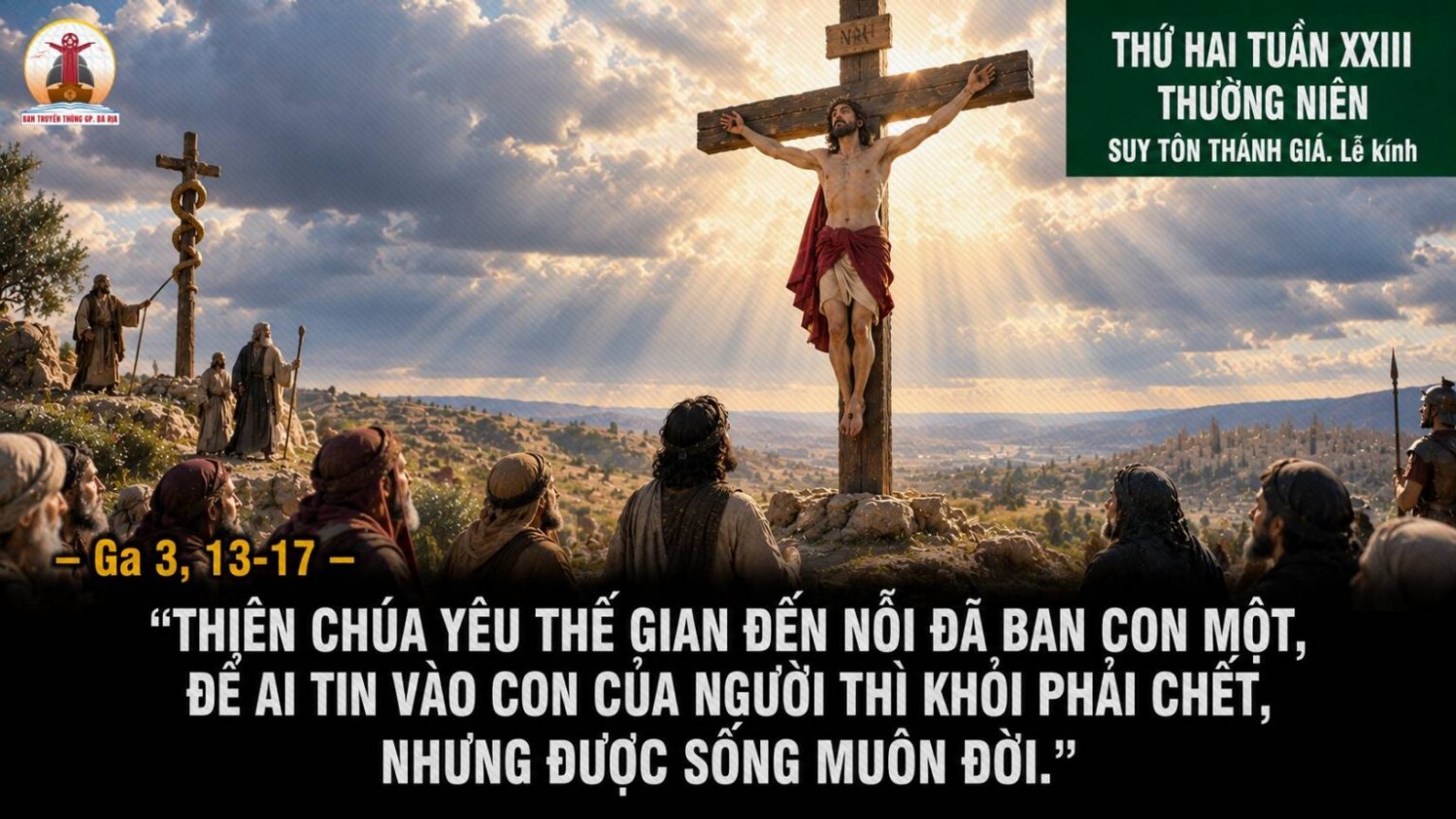 14.09.2026 – Thứ Hai Tuần XXIII Thường Niên: Lễ Suy Tôn Thánh Giá